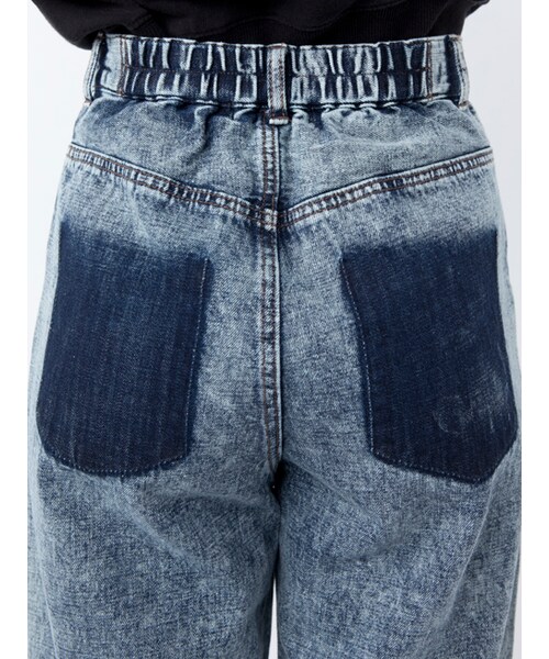w closet（ダブルクローゼット）の「【S/S】ケミカルウォッシュデニムパンツ（パンツ・レディース・ブリーチサックス/ケミカルブルー・FREE）」の7枚目の写真