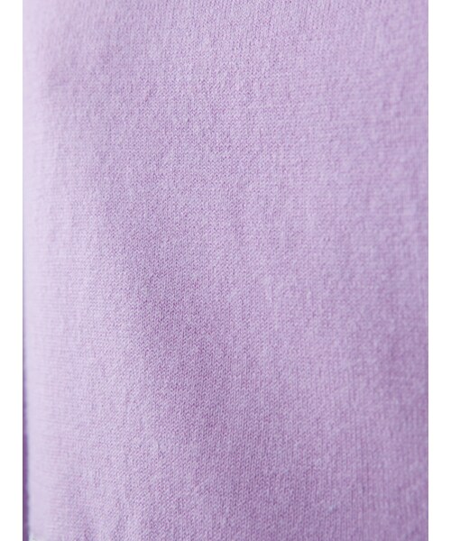 w closet(ダブルクローゼット)の「【S/S】天竺編みリブラメプルオーバー(トップス・レディース・ピンクベージュ/ラベンダー/オフホワイト×ブラック・FREE)」の10枚目の写真