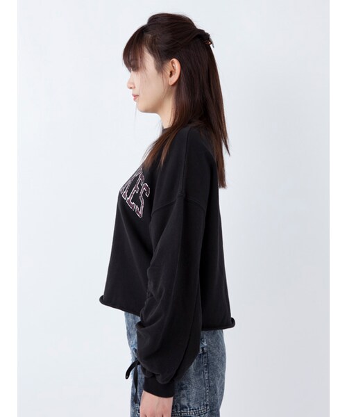 w closet（ダブルクローゼット）の「【S/S】プリント入りドロストプルオーバー（トップス・レディース・ボルドー/ブルー/ブラック・FREE）」の5枚目の写真