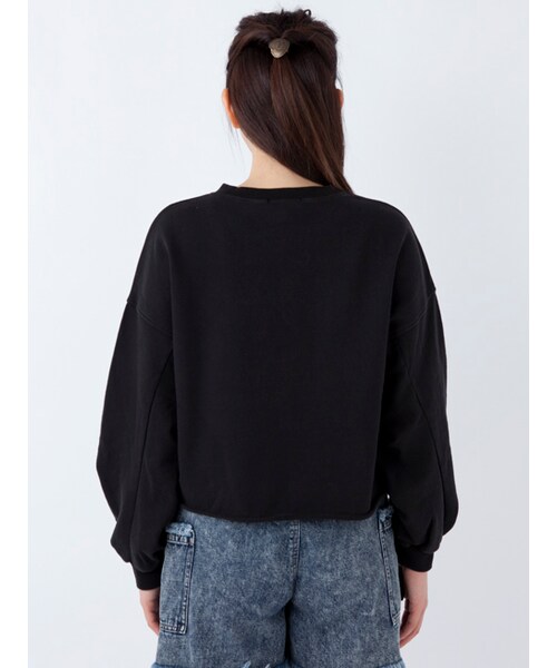 w closet（ダブルクローゼット）の「【S/S】プリント入りドロストプルオーバー（トップス・レディース・ボルドー/ブルー/ブラック・FREE）」の6枚目の写真