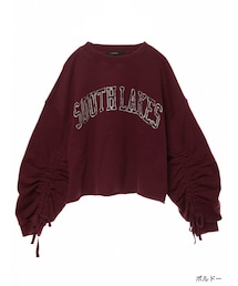 w closet | 【S/S】プリント入りドロストプルオーバー(トップス)