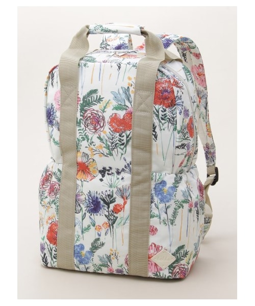 HAKKA KIDS(ハッカキッズ)の「ペンシルフラワープリント マザーズリュック(バッグ・レディース・レッド/ブルー・F)」の2枚目の写真