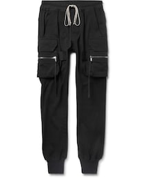Rick Owens | Rick Owens Slim-Fit Tapered Cotton-Jersey Cargo Sweatpants(その他パンツ)
