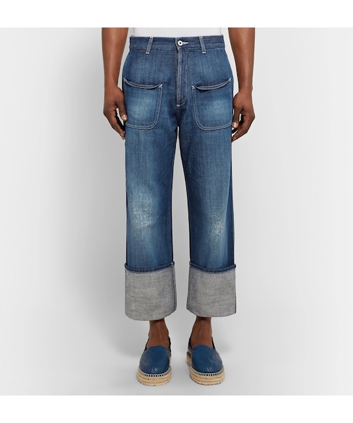 LOEWE（ロエベ）の「Loewe Cuffed Distressed Denim Jeans
