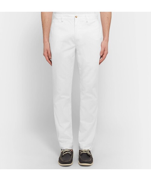 POLO RALPH LAUREN(ポロ ラルフ ローレン)の「Polo Ralph Lauren Slim-Fit Cotton-Twill Chinos(その他パンツ・メンズ・White・30/32/33/34/36/38)」の4枚目の写真