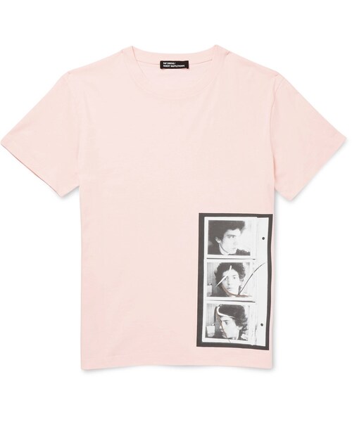 RAF SIMONS(ラフシモンズ)の「Raf Simons + Robert Mapplethorpe Foundation Printed Cotton-Jersey T-Shirt(Tシャツ/カットソー・メンズ・Pink・XS/L/XL)」の1枚目の写真