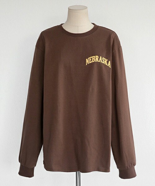 DHOLIC（ディーホリック）の「NEBRASKAロゴスウェットTシャツ（Tシャツ/カットソー・レディース・FREE）」の3枚目の写真