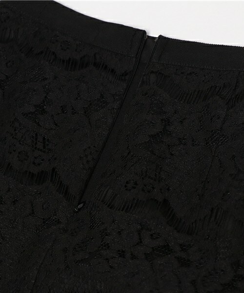 actuel（アクチュエル）の「スカラップレースタイトスカート（スカート・レディース・オフホワイト/ブラック・FREE）」の9枚目の写真