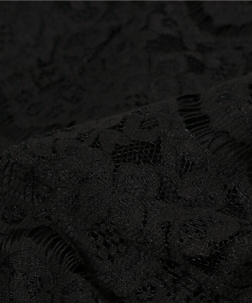 actuel（アクチュエル）の「スカラップレースタイトスカート（スカート・レディース・オフホワイト/ブラック・FREE）」の10枚目の写真