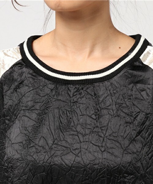 unrelaxing（アンリラクシング）の「オーバーサイズスカTシャツ（Tシャツ/カットソー・レディース・ブラック/ベージュ/ネイビー・FREE）」の7枚目の写真