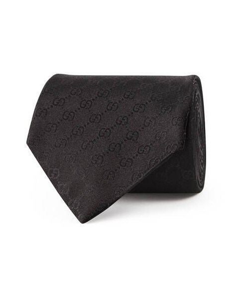 GUCCI（グッチ）の「GGパターン シルクタイ（ネクタイ・メンズ・ネイビーシルク/スカイブルー/ブラック シルク・U）」の7枚目の写真