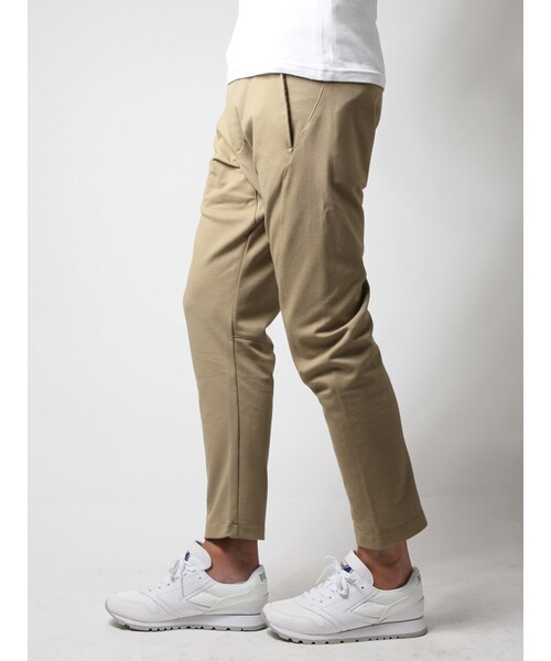 Luv maison（ラブメゾン）の「カルゼ3D アンクルパンツ（パンツ・メンズ・ブラック/ベージュ・M/L）」の12枚目の写真