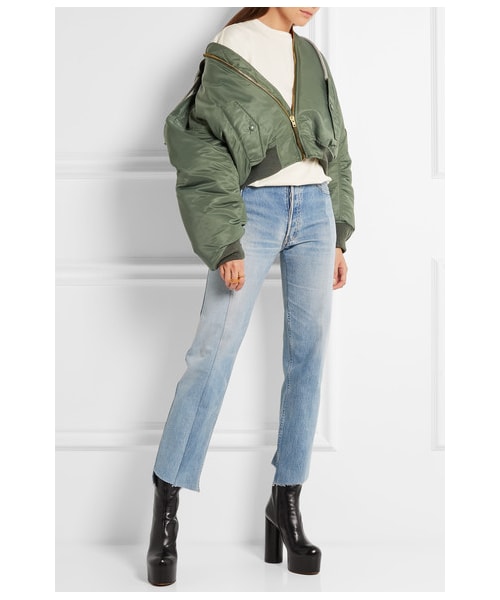 VETEMENTS(ヴェトモン)の「Vetements - Shell Hooded Bomber Jacket - Army green(ジャケット/アウター・レディース・army green・medium/large)」の5枚目の写真
