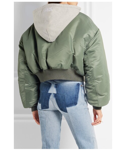 VETEMENTS(ヴェトモン)の「Vetements - Shell Hooded Bomber Jacket - Army green(ジャケット/アウター・レディース・army green・medium/large)」の3枚目の写真