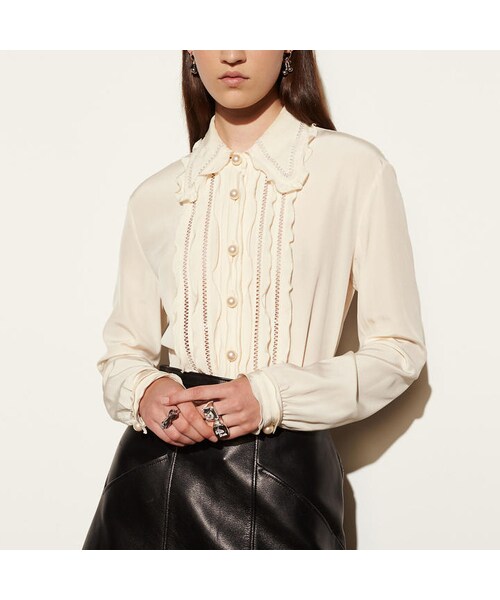 Coach Ruffel Collection COACH(コーチ)の「COACH Coach Shirt With Ruffle()」 - WEAR