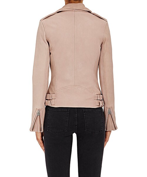 IRO（イロ）の「IRO Women's Han Lambskin Moto Jacket（ライダースジャケット・レディース・PINK・34 FR/36 FR/40 FR）」の4枚目の写真