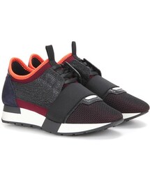 BALENCIAGA | Balenciaga Race Runner Leather And Fabric Sneakers(スニーカー)
