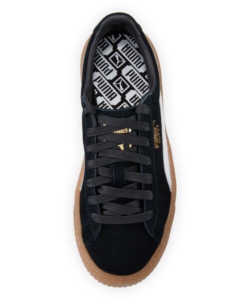 PUMA（プーマ）の「Puma Basket Suede Platform Creeper, Black/White（その他シューズ・レディース・BLACK・8B / 38EU/9B / 39EU/6.5B / 36.5EU/7.5B / 37.5EU/7B / 37EU）」の2枚目の写真