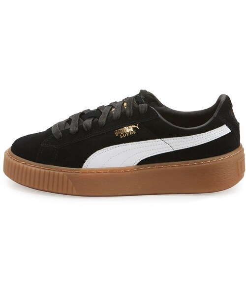 PUMA（プーマ）の「Puma Basket Suede Platform Creeper, Black/White（その他シューズ・レディース・BLACK・8B / 38EU/9B / 39EU/6.5B / 36.5EU/7.5B / 37.5EU/7B / 37EU）」の4枚目の写真