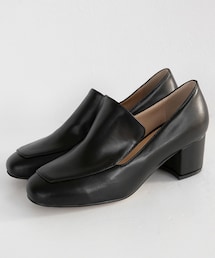 DHOLIC | スクエアトゥミドルヒールローファー(その他シューズ)