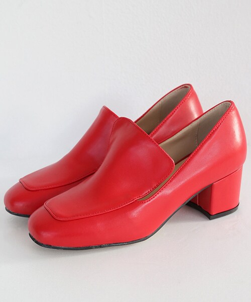 DHOLIC（ディーホリック）の「スクエアトゥミドルヒールローファー（その他シューズ・レディース・225/230/235/240/245/250）」の4枚目の写真