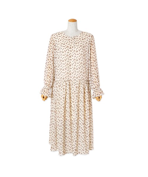flower(フラワー)の「sheer maxi op ~シアーマキシワンピース(ワンピース・レディース・ivory/navy・FREE)」の1枚目の写真