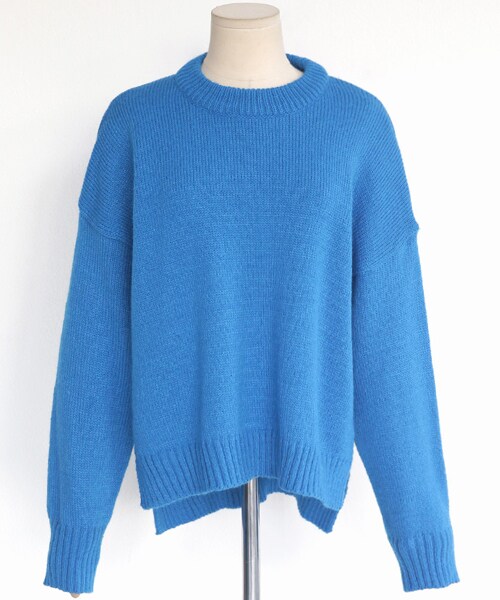 DHOLIC(ディーホリック)の「ウール混サイドスリットラウンドネックニットプルオーバー(ニット/セーター・レディース・FREE)」の2枚目の写真