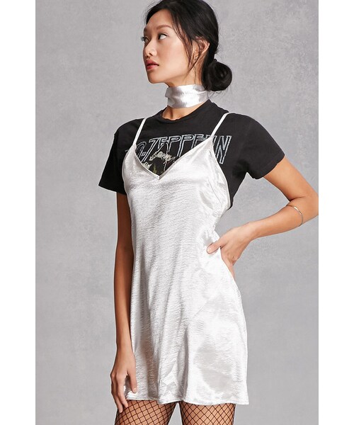FOREVER 21（フォーエバー トゥエンティーワン）の「FOREVER 21+ Reverse Choker Slip Dress（ワンピース・レディース・Pink/Silver・S/L）」の8枚目の写真
