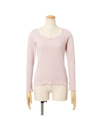 F i.n.t | チュールフリル使いテレコロンT/F&A(Tシャツ/カットソー)