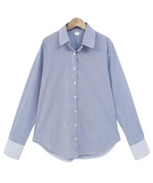 Dailyabout | ベーシック配色スリーブストライプシャツ(P0000WNS)(シャツ/ブラウス)