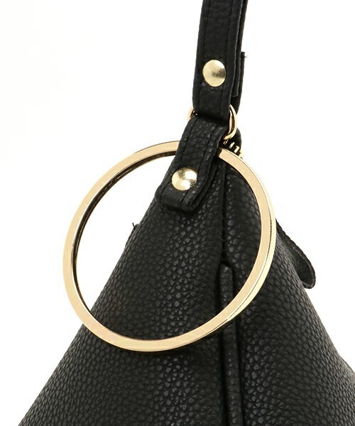 Bab Bou Jeloud(バブブージュルード)の「【Bab】サンカクリングハンドルバッグ(クラッチバッグ・キッズ・ブラック/グレー/ブルー/キャメル・ONE SIZE)」の7枚目の写真