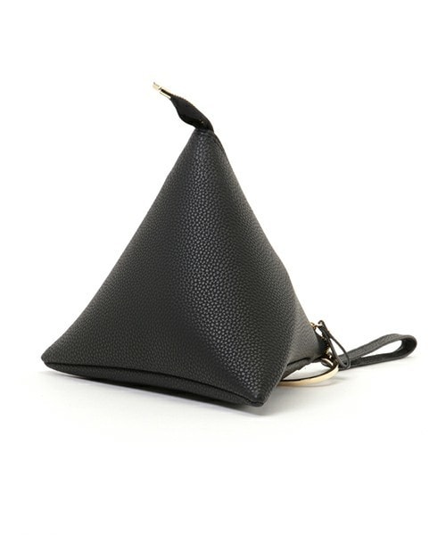 Bab Bou Jeloud(バブブージュルード)の「【Bab】サンカクリングハンドルバッグ(クラッチバッグ・キッズ・ブラック/グレー/ブルー/キャメル・ONE SIZE)」の6枚目の写真