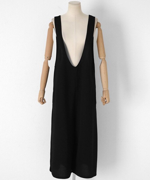 DHOLIC（ディーホリック）の「Vネックワイドオールインワン（つなぎ/オールインワン・レディース・FREE）」の2枚目の写真