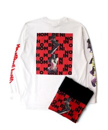 Hombre Nino | Hombre Nino　L/S PRINT TEE -U-6 alt tegel-(Tシャツ/カットソー)
