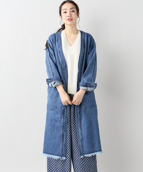 SLOBE IENA（スローブイエナ）の「LE DENIM デニムカットオフロング 