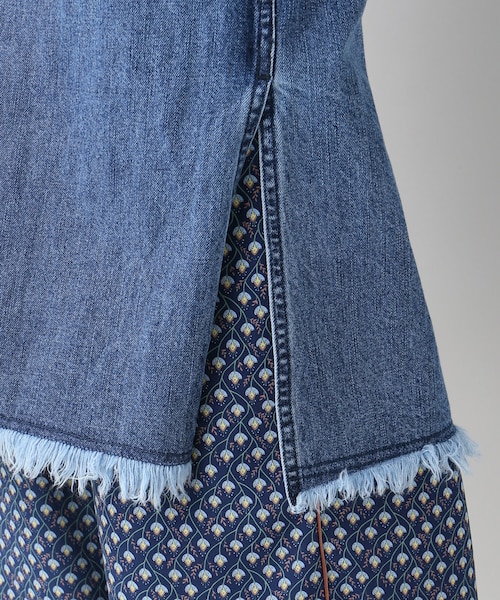 SLOBE IENA（スローブイエナ）の「LE DENIM デニムカットオフロング 