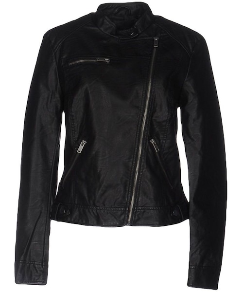 Vero Moda 黒 本革ライダースジャケット Vero Moda（-）の「VERO MODA Jackets（ライダースジャケット）」 - WEAR