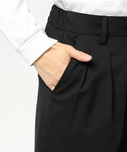 DIET BUTCHER（ダイエットブッチャー）の「DIET BUTCHER SLIM SKIN ウールストレッチワイドパンツ（その他パンツ・メンズ・ブラック・1/2）」の6枚目の写真