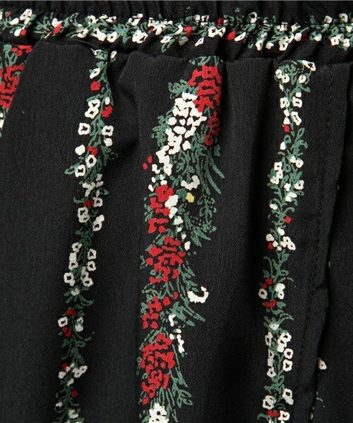 archives（アルシーヴ）の「ストライプ花柄スリットスカート（スカート・レディース・オフホワイト/ブラック/ネイビー・MEDIUM）」の11枚目の写真