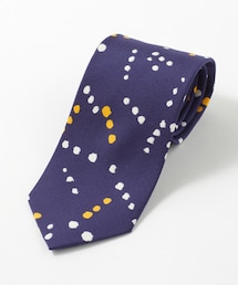 DRAKE'S | ドットプリントシルクタイ(ネクタイ)