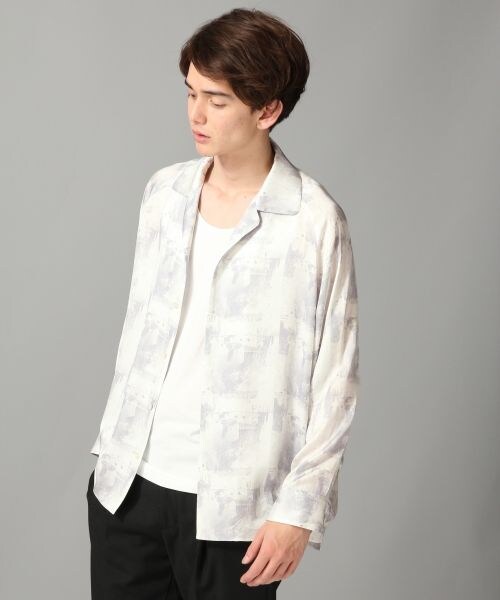HARE ハレ アートガラカイキンシャツ ホワイト S HARE（ハレ）の「アートガラカイキンシャツ（）」 - WEAR