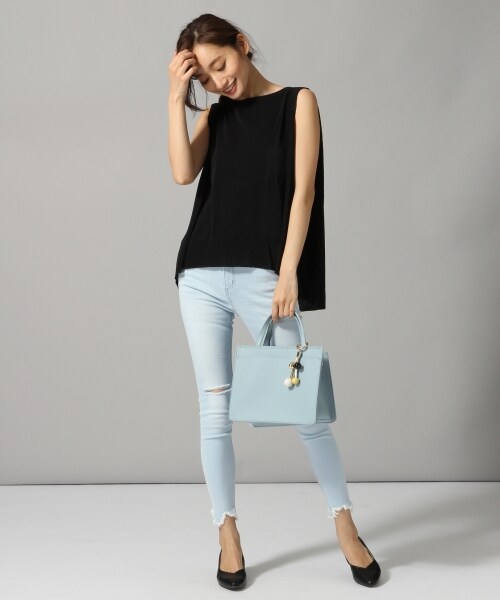 JEANASIS（ジーナシス）の「プリーツNS（トップス・アイボリー()/ブラック()/イエロー()）」の5枚目の写真