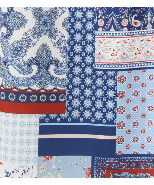 PAGEBOY（ページボーイ）の「【PAGEBOY】パッチワーク柄ガウン（ワンピース/ドレス・レディース・ネイビー系）」の12枚目の写真