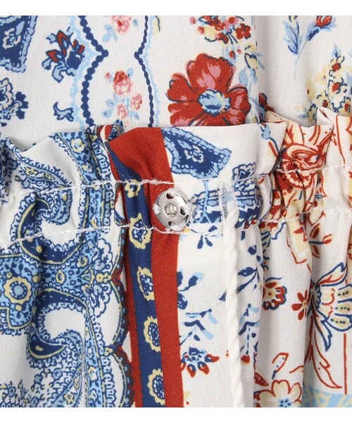 PAGEBOY（ページボーイ）の「【PAGEBOY】パッチワーク柄ガウン（ワンピース/ドレス・レディース・ネイビー系）」の9枚目の写真