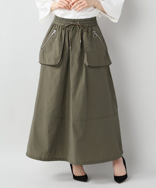 utility maxi skirt