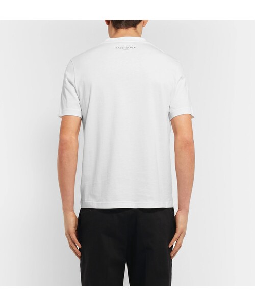 BALENCIAGA(バレンシアガ)の「Balenciaga Cotton-Jersey T-Shirt(Tシャツ/カットソー・メンズ・White・XS/S/M/L/XL)」の2枚目の写真