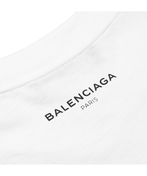 BALENCIAGA(バレンシアガ)の「Balenciaga Cotton-Jersey T-Shirt(Tシャツ/カットソー・メンズ・White・XS/S/M/L/XL)」の3枚目の写真
