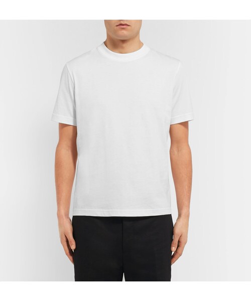 BALENCIAGA(バレンシアガ)の「Balenciaga Cotton-Jersey T-Shirt(Tシャツ/カットソー・メンズ・White・XS/S/M/L/XL)」の5枚目の写真