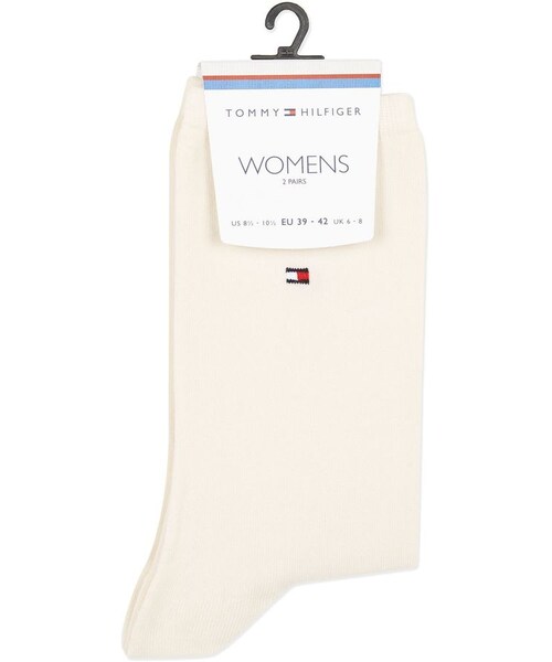 TOMMY HILFIGER(トミーヒルフィガー)の「Tommy hilfiger 2 pack socks(レッグウェア・レディース・White・S/M/M/L)」の3枚目の写真