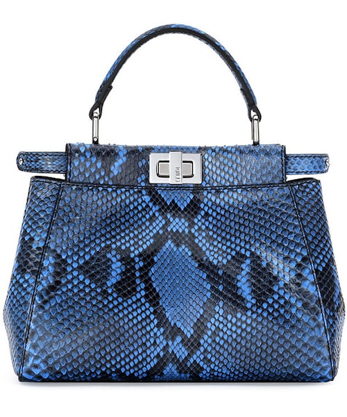 FENDI（フェンディ）の「Fendi Peekaboo Mini Python Satchel Bag 
